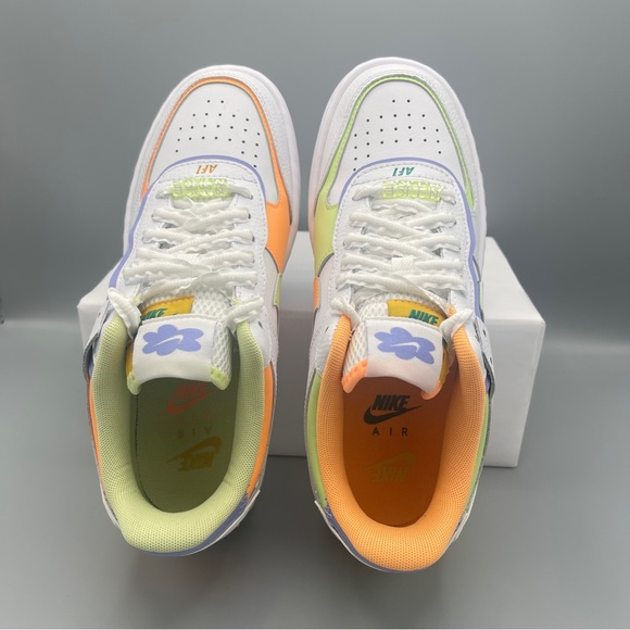 Nike AIR FORCE 1 SHADOW CASUAL SHOES MULTI-COLOR/ WHITE/WOMEN - Picture 10 of 16